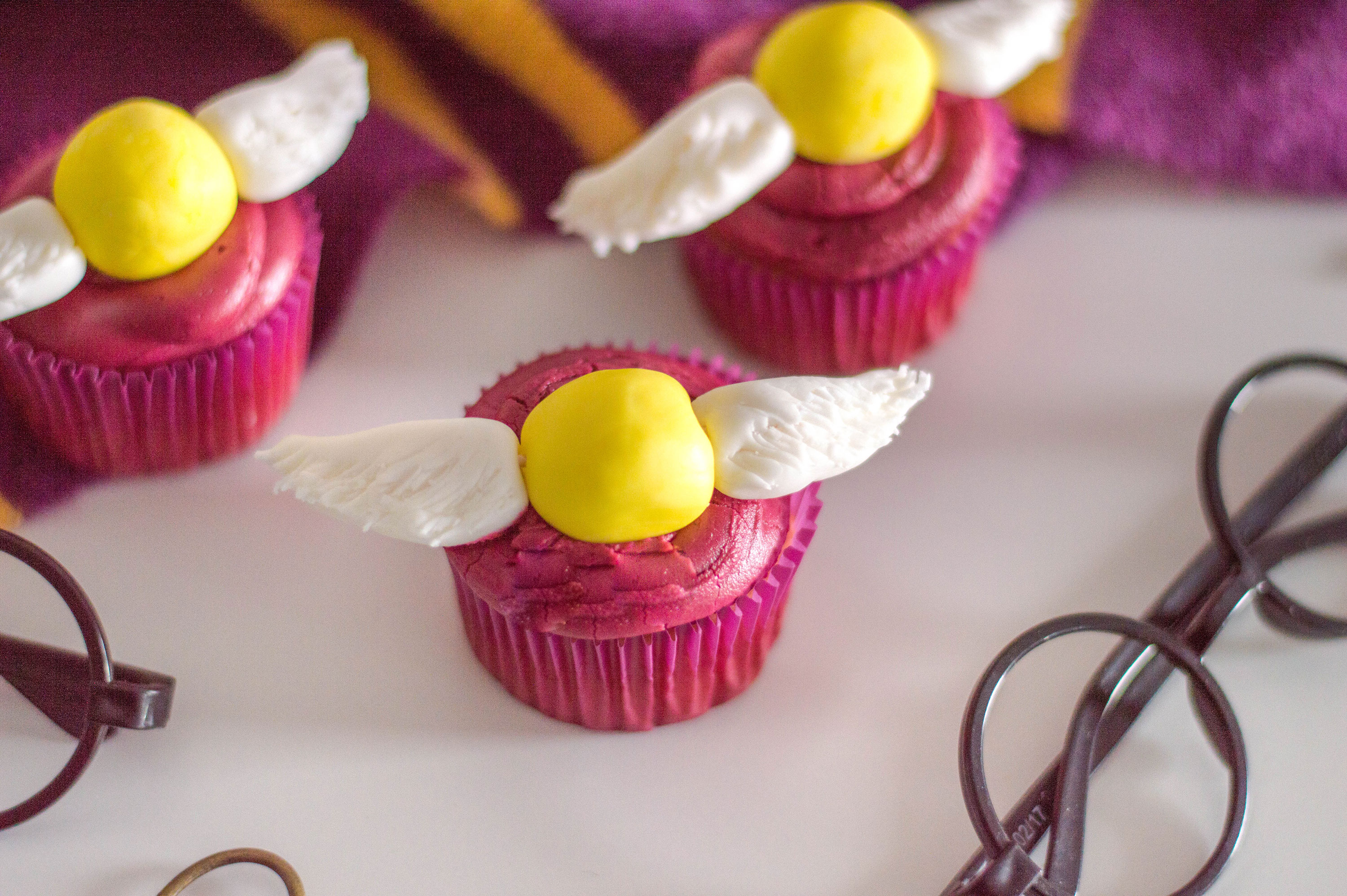 Feeling magical? These Golden Snitch Cupcakes are inspired by our favorite wizard and we can't wait to feast on them!