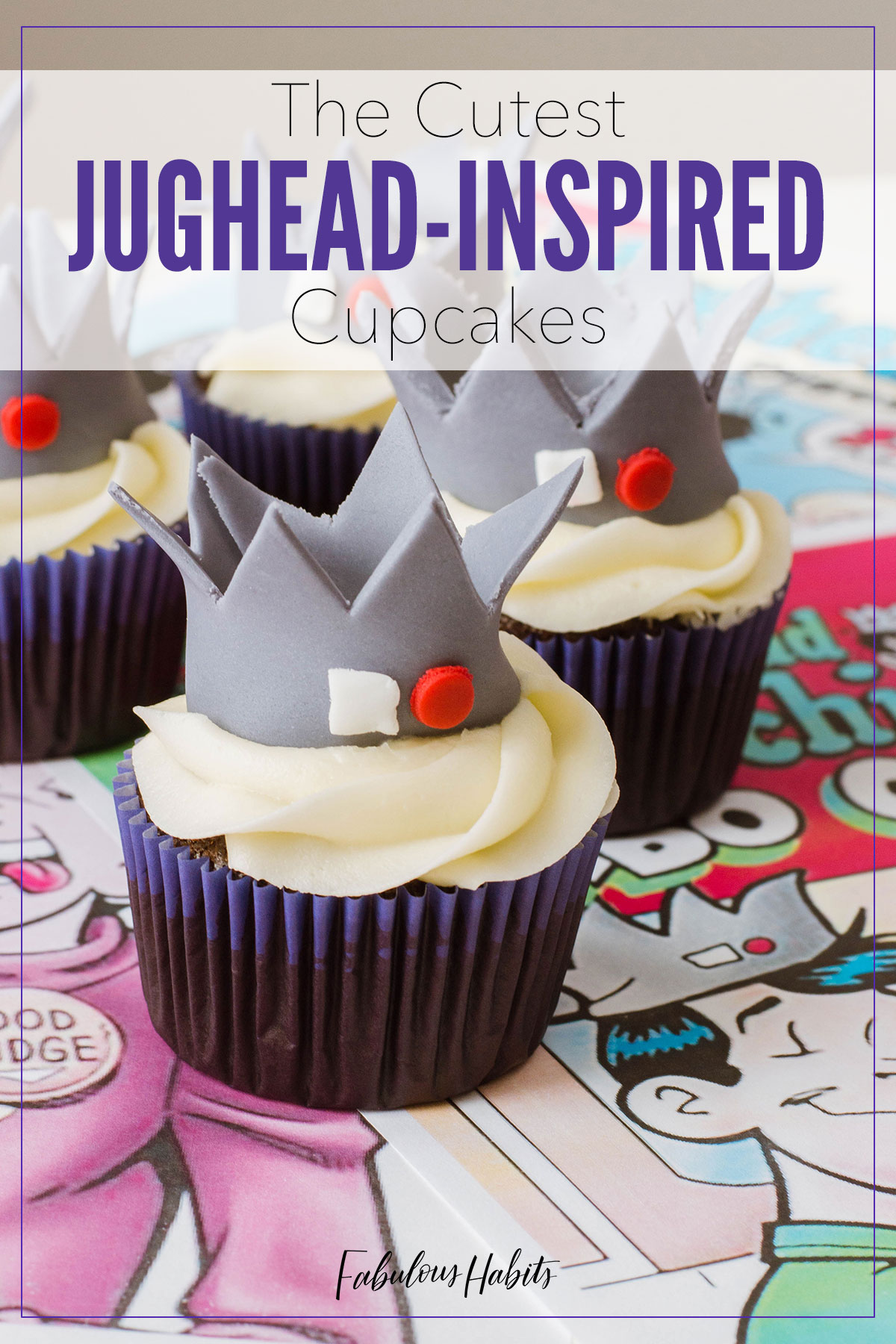 A dessert fit for any king... a serpent king, that is! Check out how we made these oh-so cute Jughead cupcakes! All on the blog! #riverdale