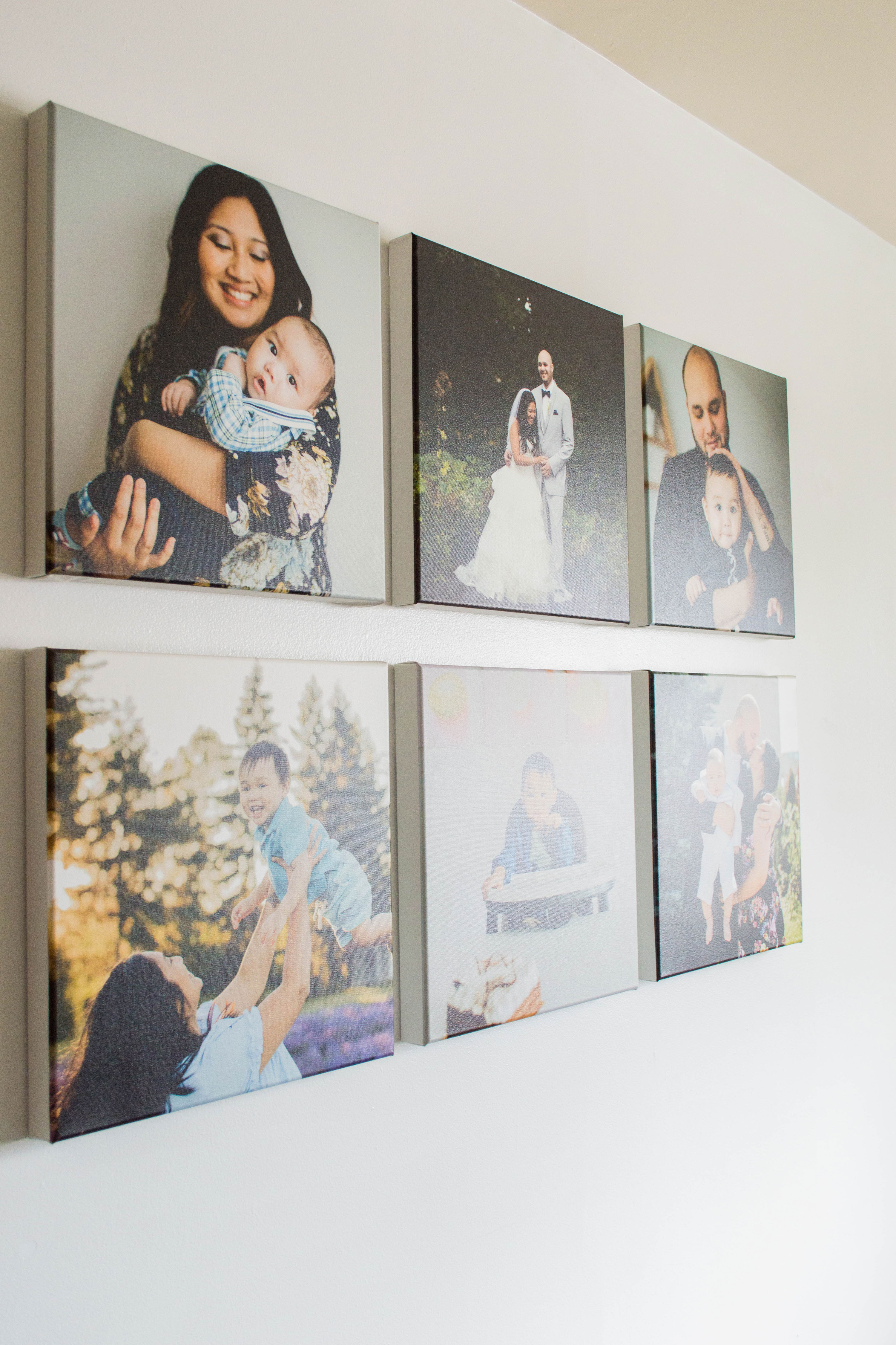 Impress your guests with the easiest gallery wall layout: grid style! My DIY guide will help any beginner DIYer. Come join me for some decorating fun! #gallerywall #gallerywallideas