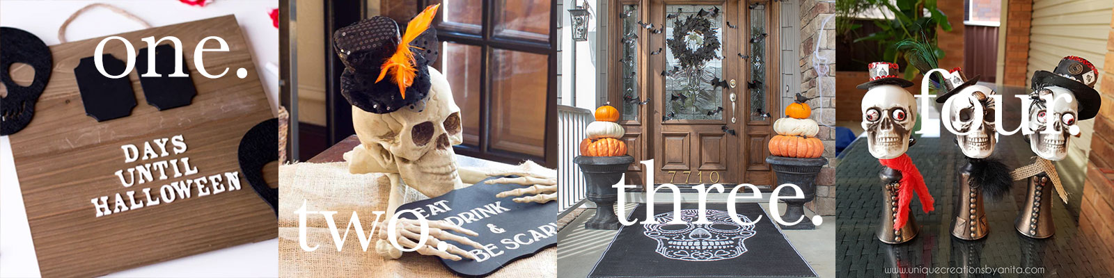 Putting together a list of Halloween decoration ideas - just a little inspiration to spruce up your home for the spookiest time of the year!