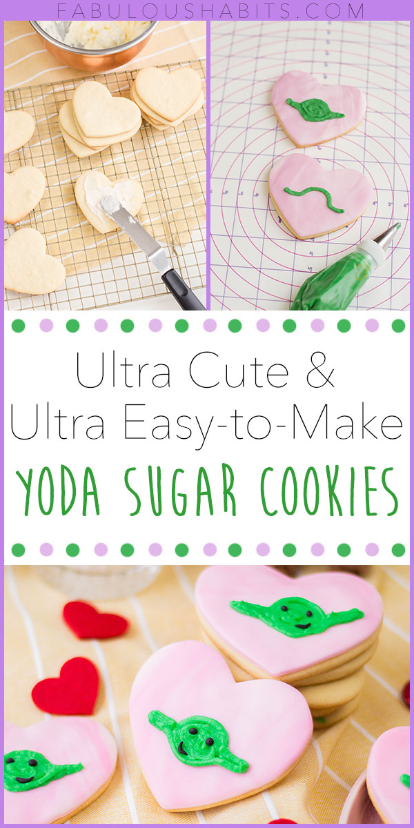Yoda one I want for Valentine's Day! See what we did there? Check out our super easy-to-make recipe for Yoda Sugar Cookies! #starwarscookies