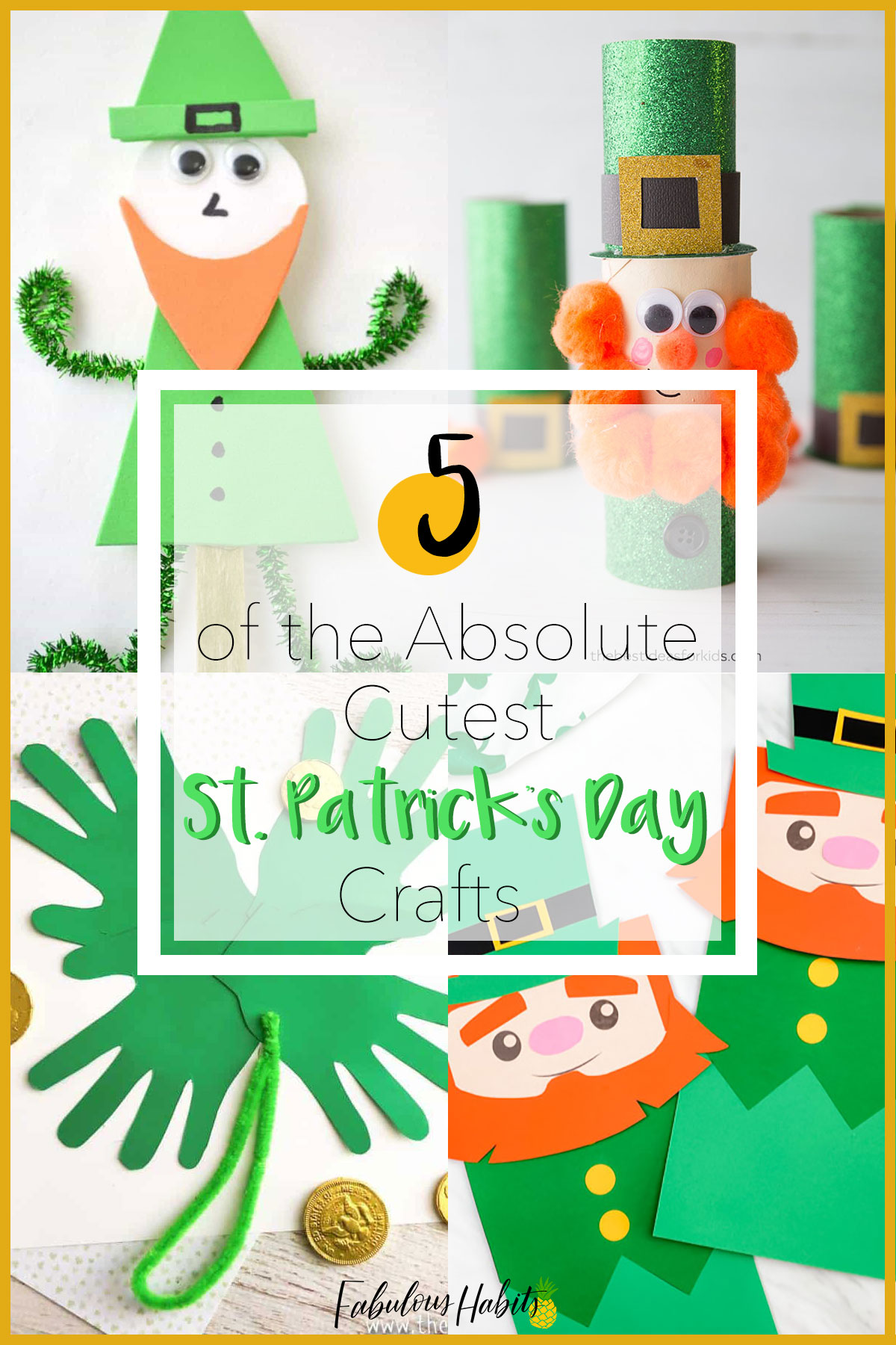 We've rounded up 5 of the cutest crafts for St. Patrick's Day - and they're all kid-friendly! Have fun making these lucky creations with your family. #stpatricksday