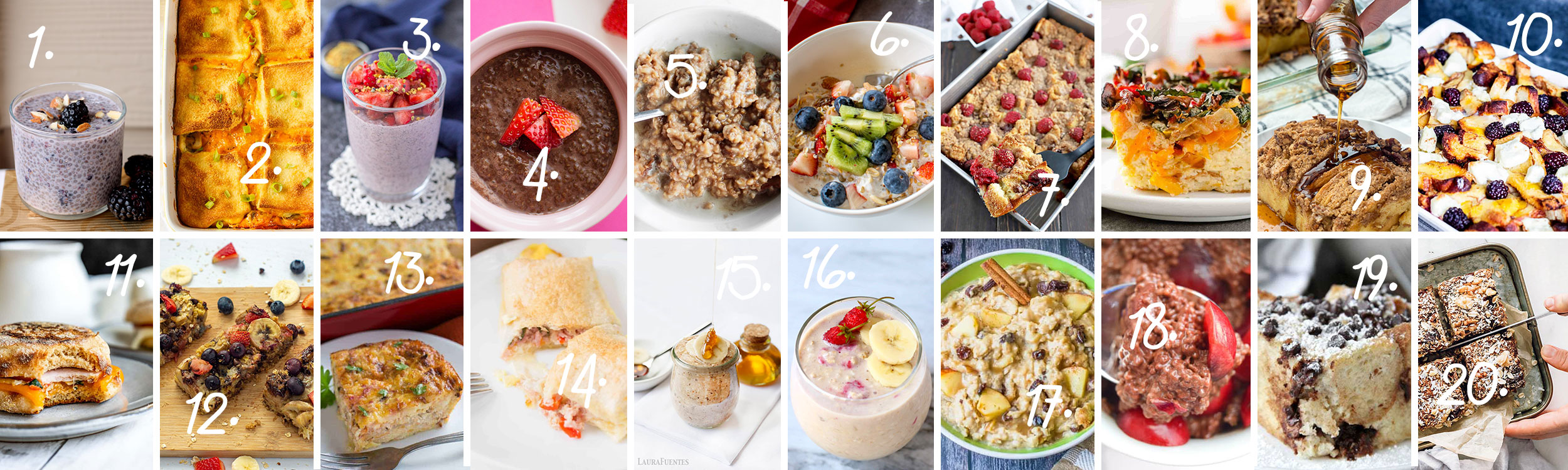 Today, we're proud to present 20 of the most delicious overnight breakfast recipes - ready for you when you wake up, to give you an easier morning! #breakfastsolutions